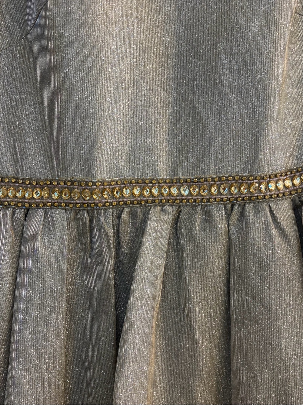 Mac Duggal Long Sleeve Glitter Crystal Ball Gown - Picture 5 of 8